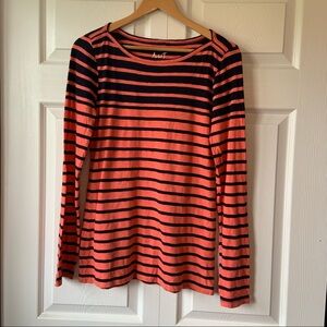 JCREW painter Tee stripped long sleeve women’s size medium.